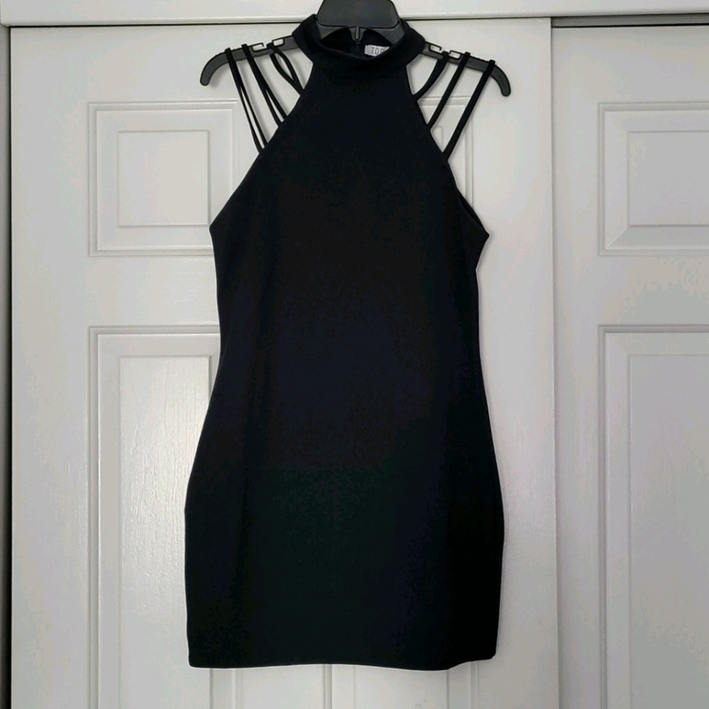 TOBI strappy Little Black mini dress Nwot
